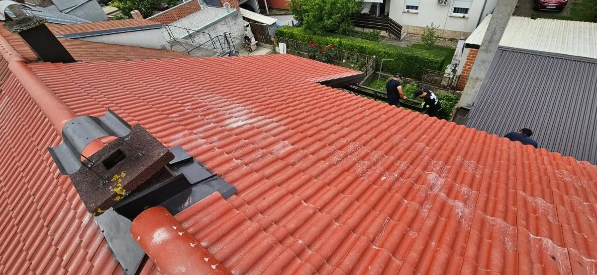 Proiect de acoperiș 13: fotografie din șantier